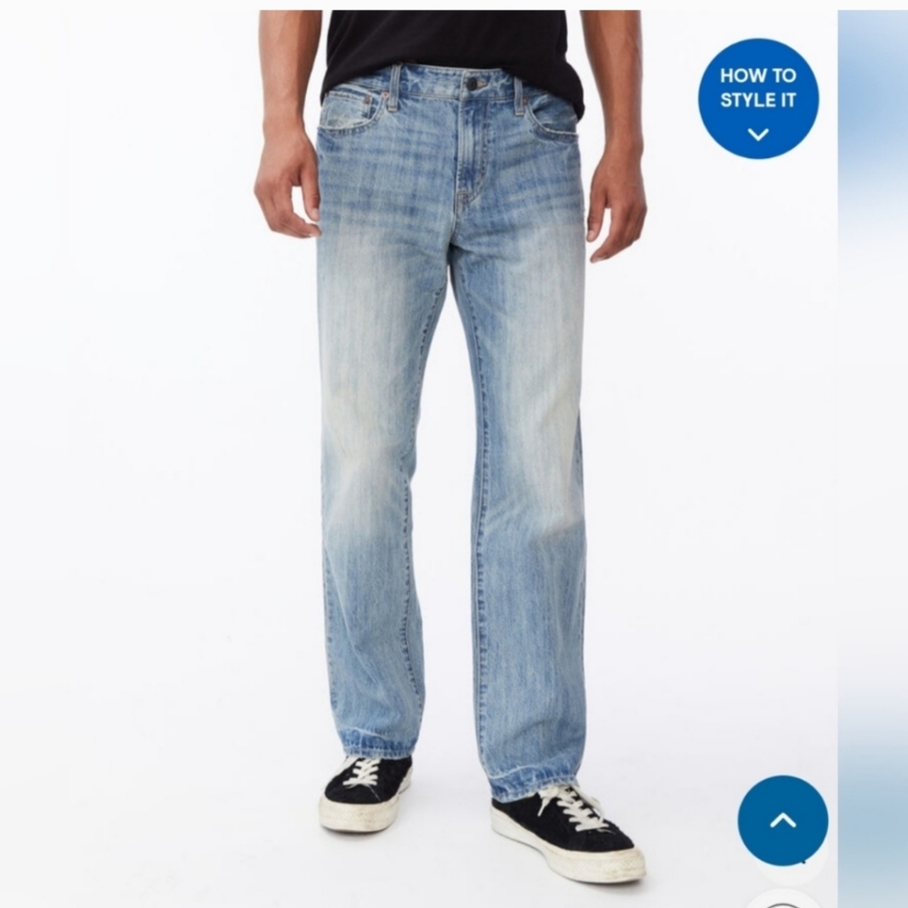 AEROPOSTLE MENS RELAXED FITJEANS LIGHT WASH NWT SIZE 40 - Picture 3 of 7